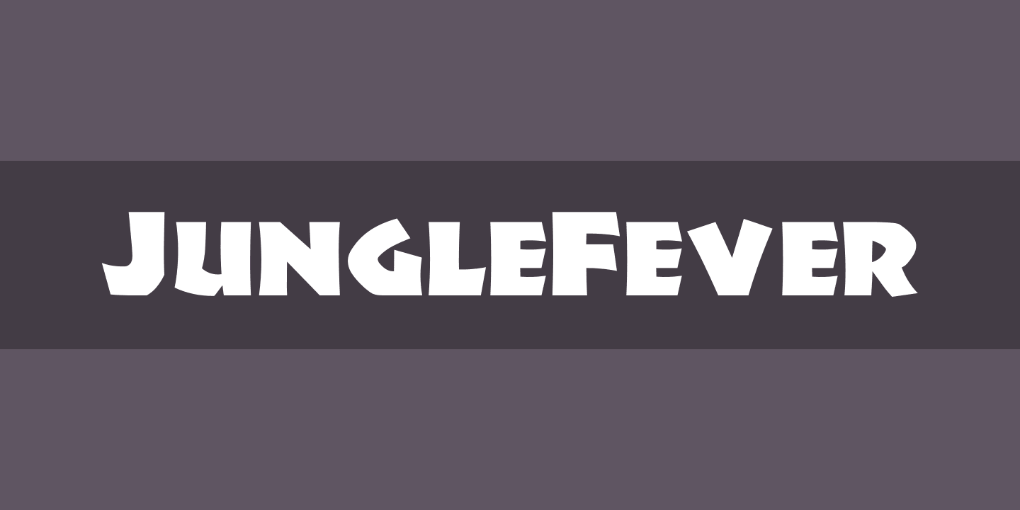 Beispiel einer JungleFever-Schriftart